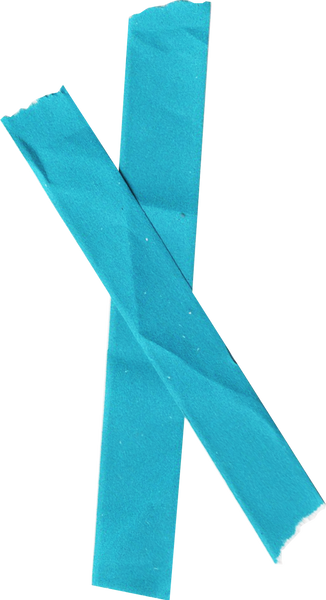 Scrapbook Cutout Blue Washi